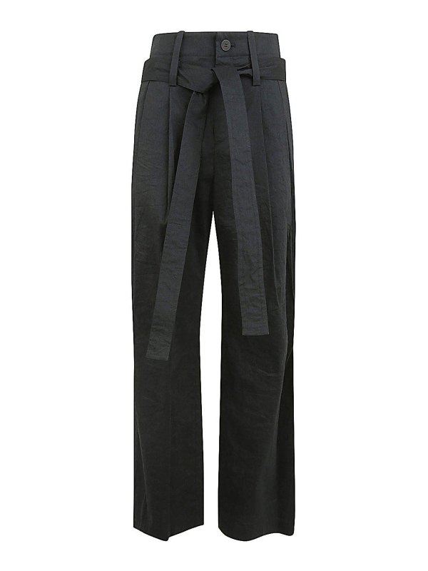 PLEATS PLEASE ISSEY MIYAKE: Casual Hosen - Casual Hose - Schwarz