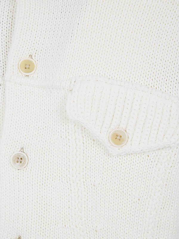 The Best Shops JUNYA WATANABE: Cardigans - Cardigan - Blanc