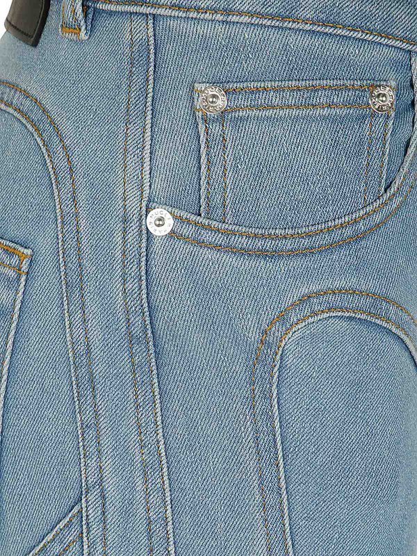 The Best Shops MUGLER: Jeans Rectos - Vaqueros Rectos - Azul