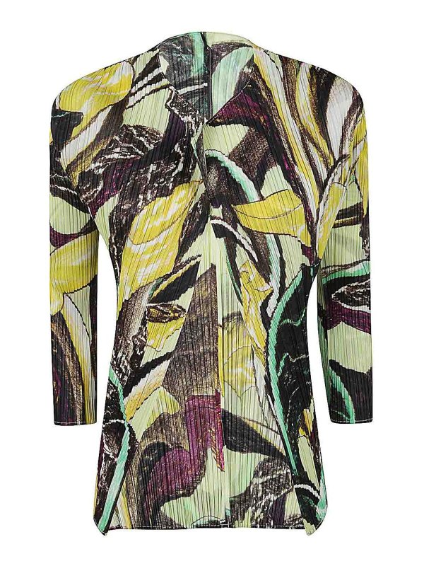 PLEATS PLEASE ISSEY MIYAKE: Cardigans - Cardigan - Grün