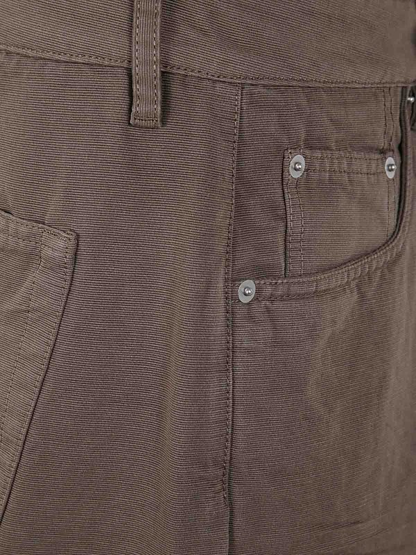 The Best Shops RICK OWENS: ブーツカットジーンズ - ブーツカットジーンズ - ブラウン