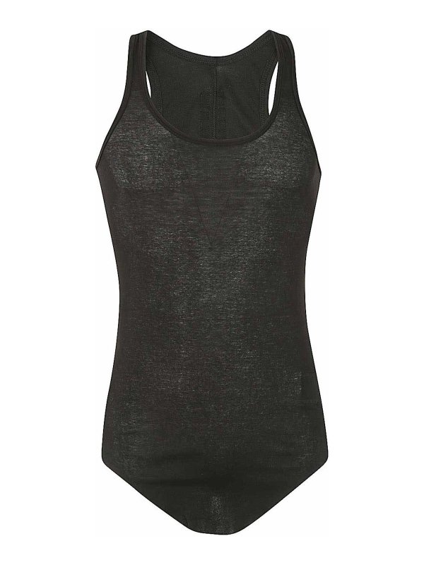 RICK OWENS: Tops y camisetas sin mangas - Top - Negro
