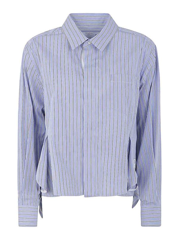 Sacai: Hemden - Hemd - Blau