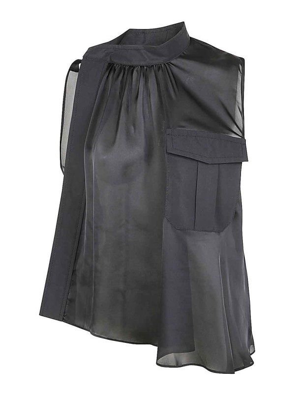 Sacai: シャツ - シャツ - 黒