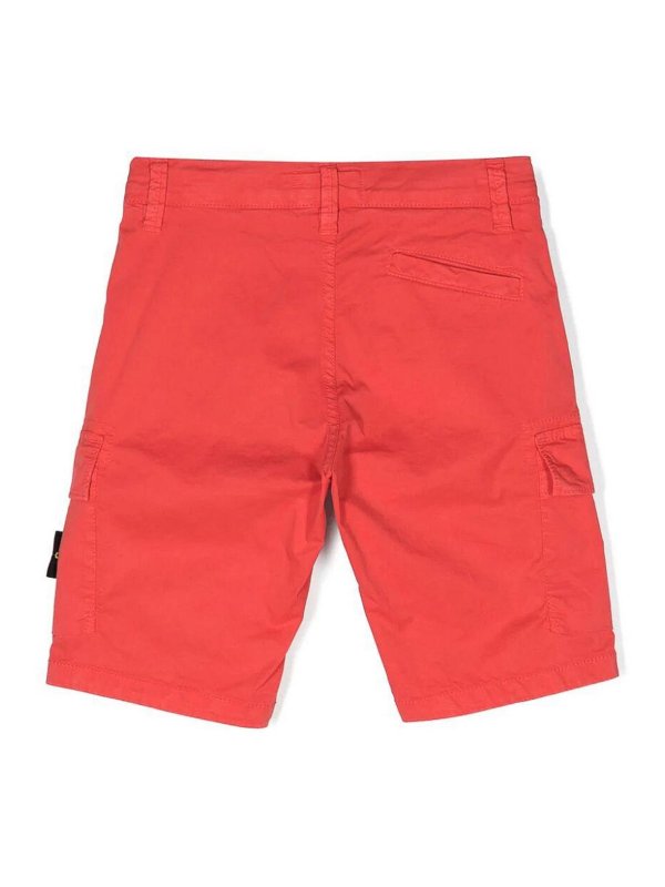 Stone Island Junior: トラウザーショーツ online - ショートパンツ - オレンジ
