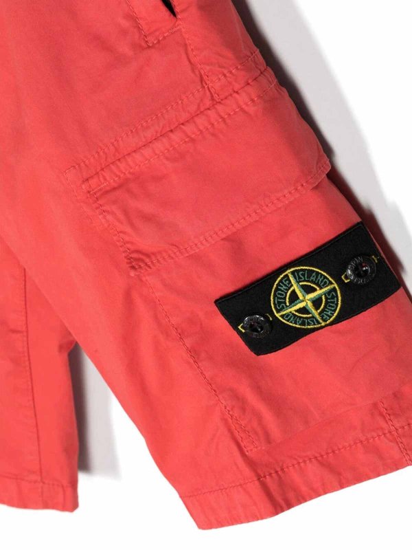 The Best Shops Stone Island Junior: トラウザーショーツ - ショートパンツ - オレンジ