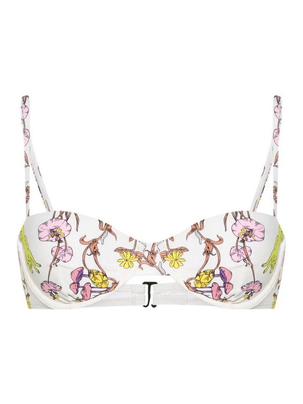 TORY BURCH: bikinis - Printed Underwire Bikini Top