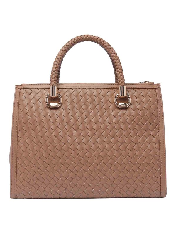 The Best Shops GANNI: Knielange Kleider - Knielanges Kleid - Beige