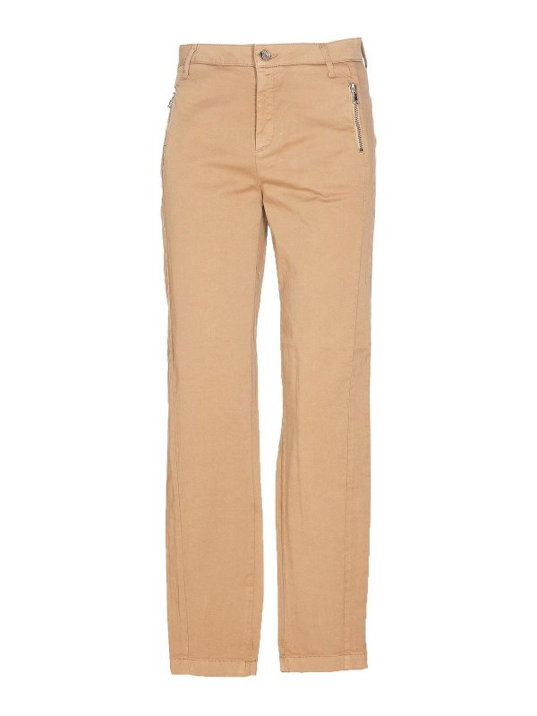 HOSIO: Strickpullover mit Rundhalsausschnitt - Rundhalspullover - Grün