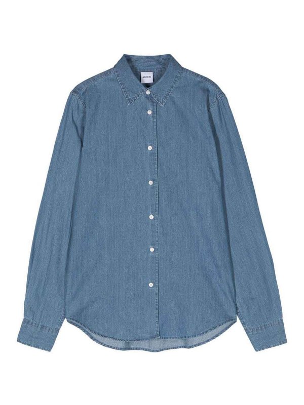 ASPESI: Chemises - Chemise - Bleu