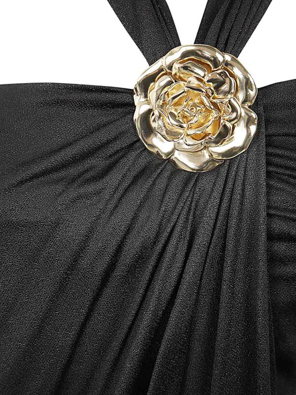 The Best Shops BLUMARINE: Knielange Kleider - Knielanges Kleid - Schwarz