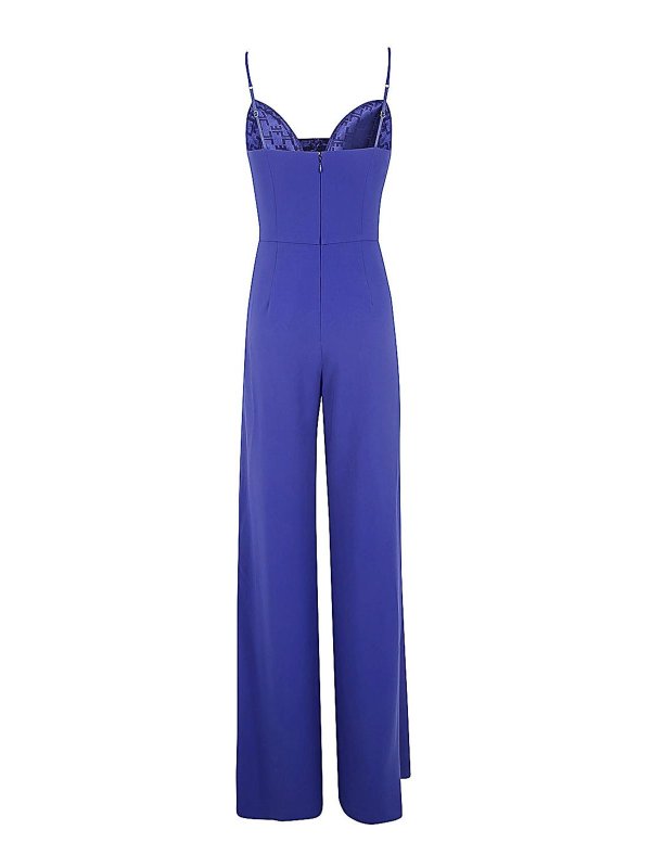ELISABETTA FRANCHI: jumpsuits online - Jumpsuit With Wide Leg Pants
