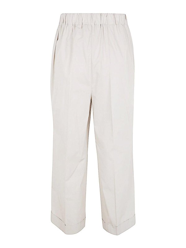 KILTIE: casual trousers online - Olivia Cropped Wide Leg Pants