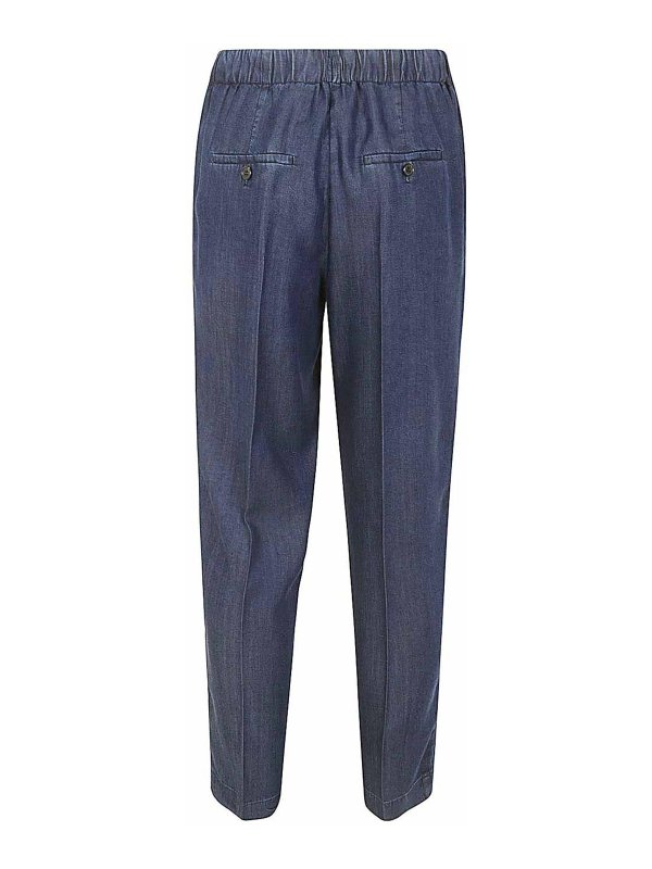 KILTIE: casual trousers online - George Straight Leg Pants With Lapel