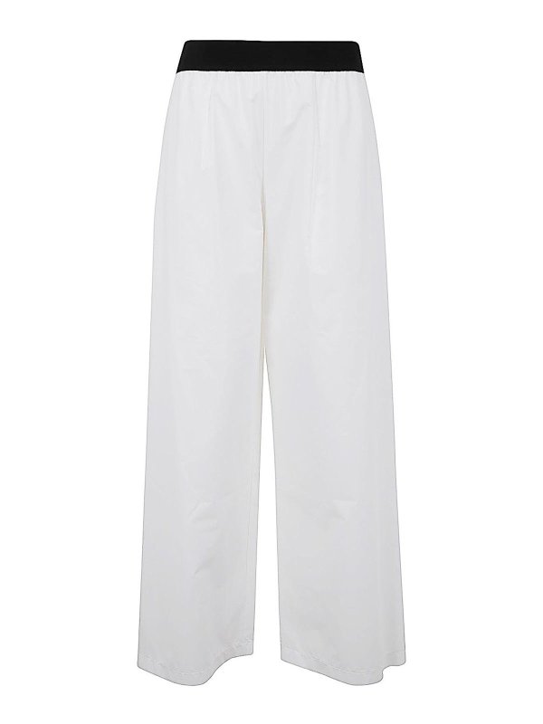 MARIA CALDERARA: casual trousers - Long Wide Pants