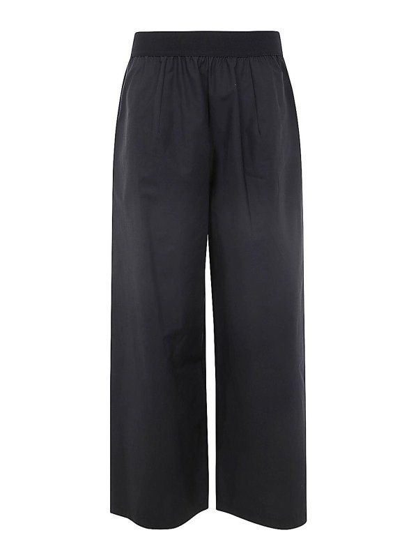 MARIA CALDERARA: Pantalons casual - Pantalons Décontractés - Noir