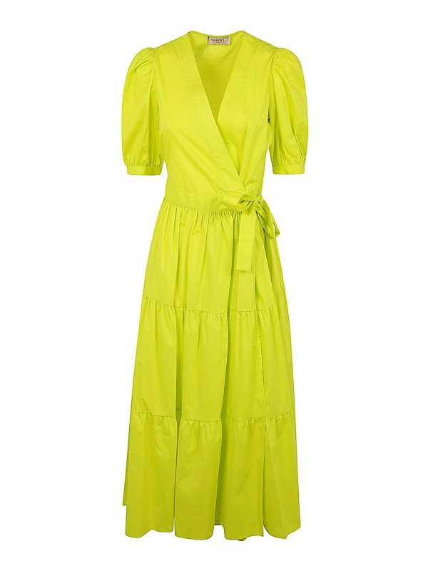 TWINSET: Vestidos largos - Vestido Largo - Naranja