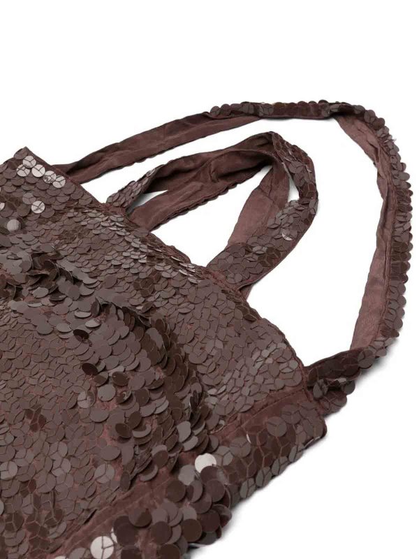 P.A.R.O.S.H.: shoulder bags online - Sequined Satchel