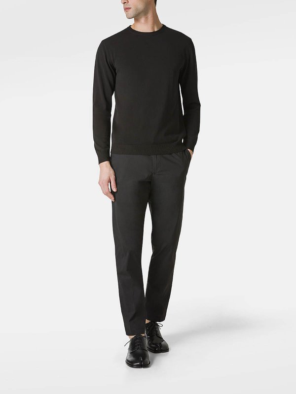 DANIELE FIESOLI: Strickpullover mit Rundhalsausschnitt online - Rundhalspullover - Schwarz