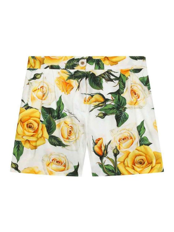 DOLCE & GABBANA: トラウザーショーツ - ショートパンツ - マルチカラー