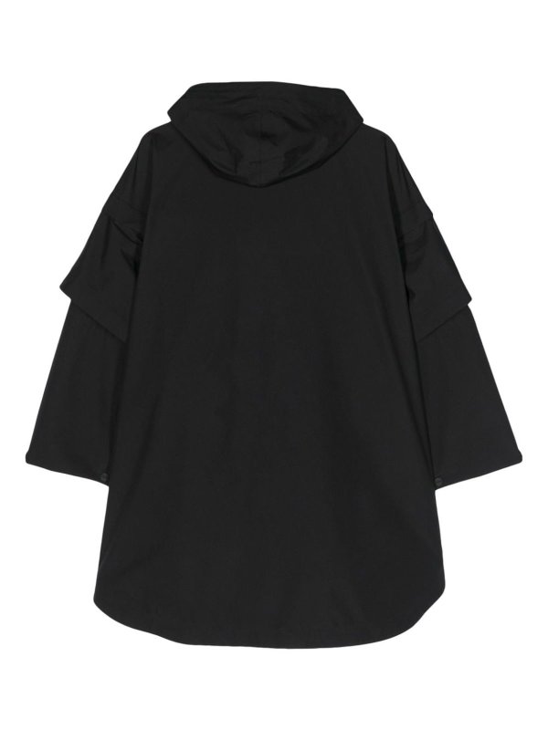 HERNO: trench coats online - Trench Coat With Drawstring Hood