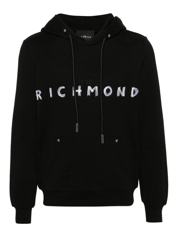 JOHN RICHMOND: Sudaderas y suéteres - Sudadera - Negro