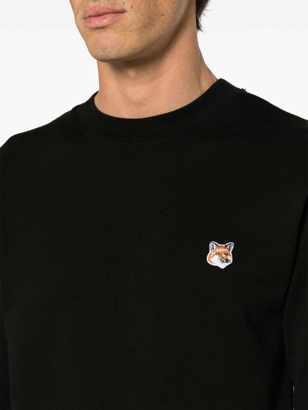 The Best Shops MAISON KITSUNÉ: Sweatshirts & Sweaters - Fox Patch Sweatshirt