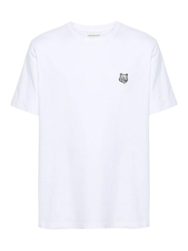 MAISON KITSUNÉ: t-shirts - Fox Patch T-Shirt