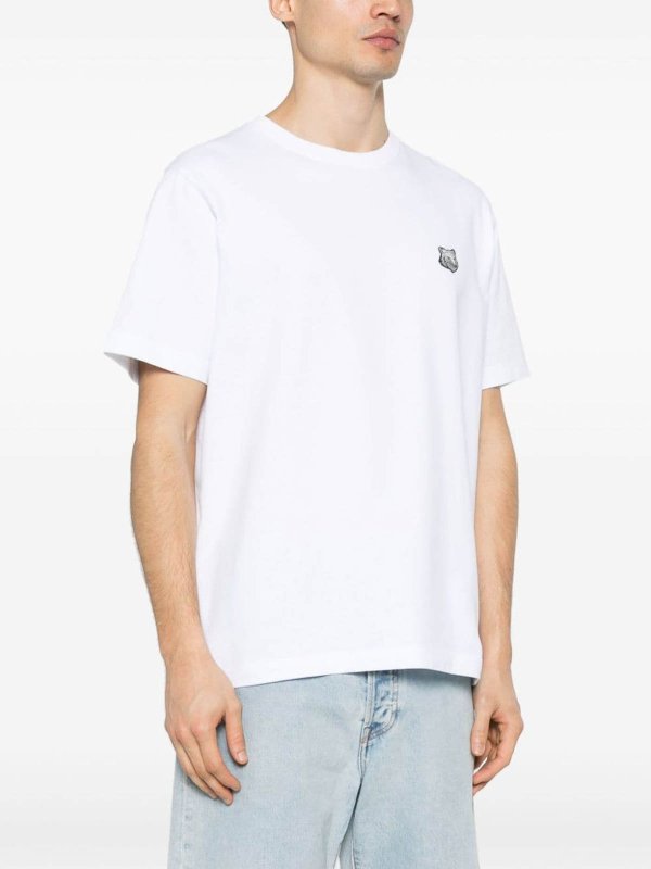 The Best Shops MAISON KITSUNÉ: t-shirts - Fox Patch T-Shirt