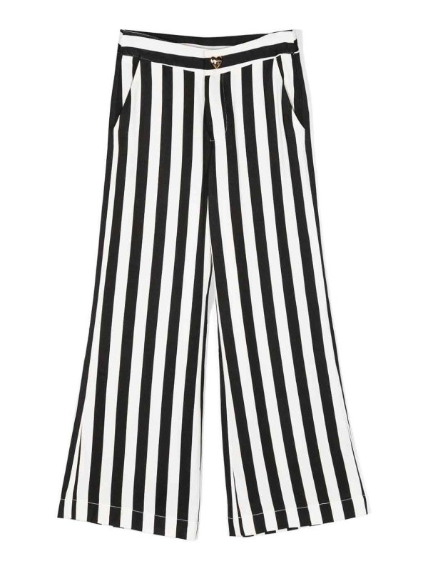 MOSCHINO: カジュアルトラウザー - カジュアルパンツ - 黒