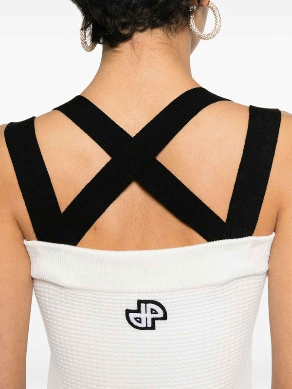 Knielanges Kleid - Weiß shop online: PATOU