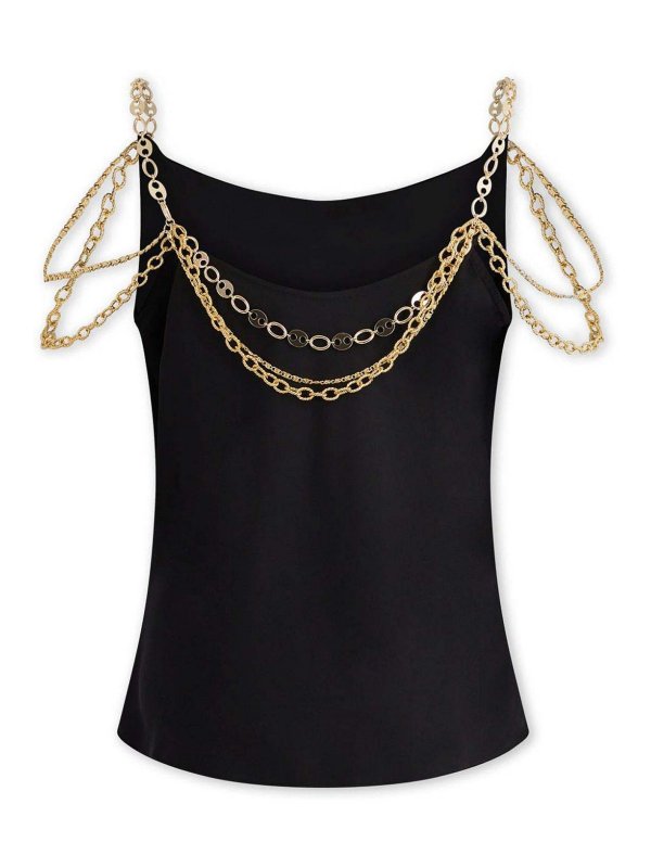 PACO RABANNE: Tops y camisetas sin mangas online - Top - Negro