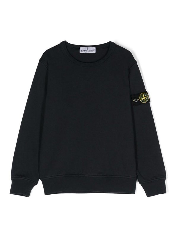 Stone Island Junior: クルーネック - クルーネック - ブルー