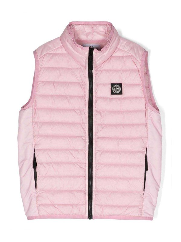 Stone Island Junior: ベスト - ベスト - ヌードカラー