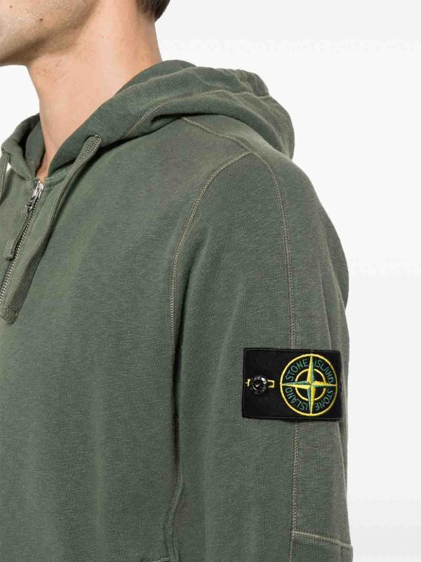 Felpa Con Zip shop online: STONE ISLAND