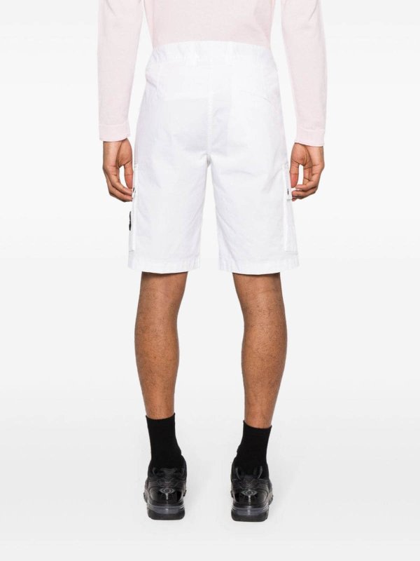 Shorts - Blanco shop online: STONE ISLAND