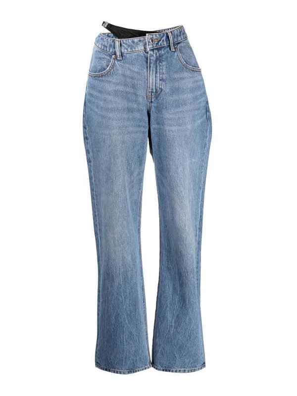 ALEXANDER WANG: Straight Leg Jeans - Bikini - Blau