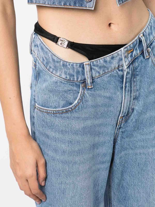 ALEXANDER WANG: Straight Leg Jeans online - Bikini - Blau