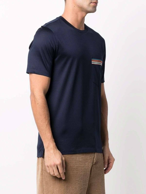The Best Shops PAUL SMITH: T-shirts - T-Shirt - Blau