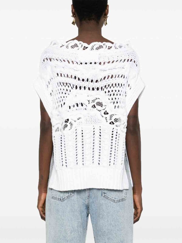 ERMANNO SCERVINO: Tops y camisetas sin mangas online - Top - Blanco