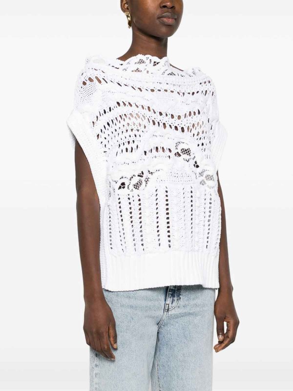 The Best Shops ERMANNO SCERVINO: Tops y camisetas sin mangas - Top - Blanco