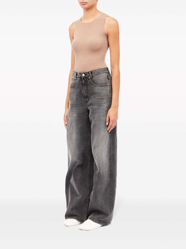 The Best Shops MM6 MAISON MARGIELA: Asymmetric Design Jeans