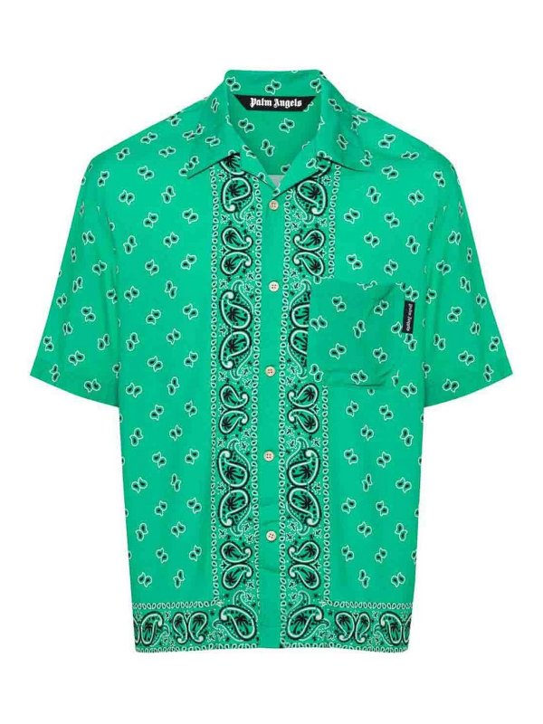 Palm Angels: Hemden - Hemd - Grün