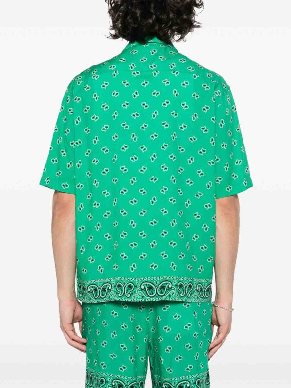 Palm Angels: Hemden online - Hemd - Grün