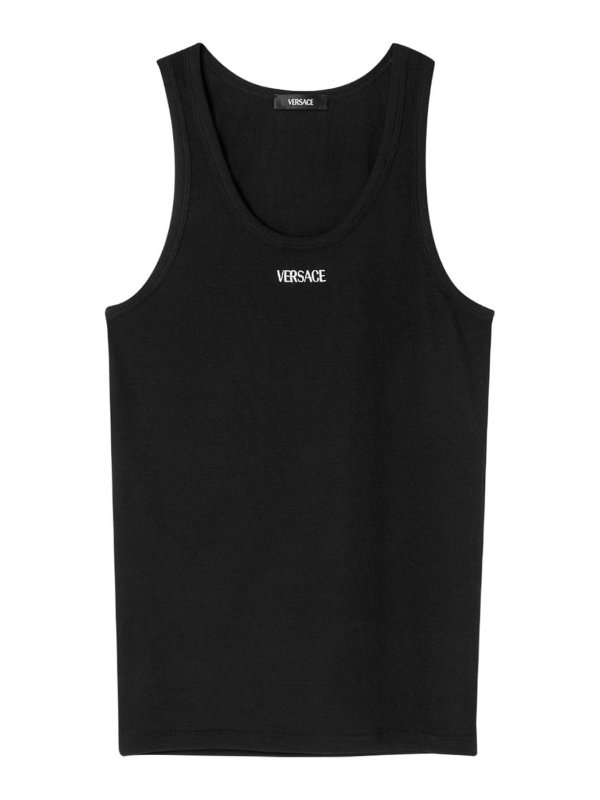 VERSACE: T-shirts - T-Shirt - Schwarz