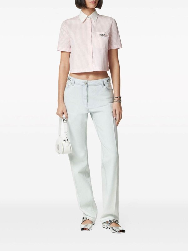 VERSACE: shirts online - Striped Shirt