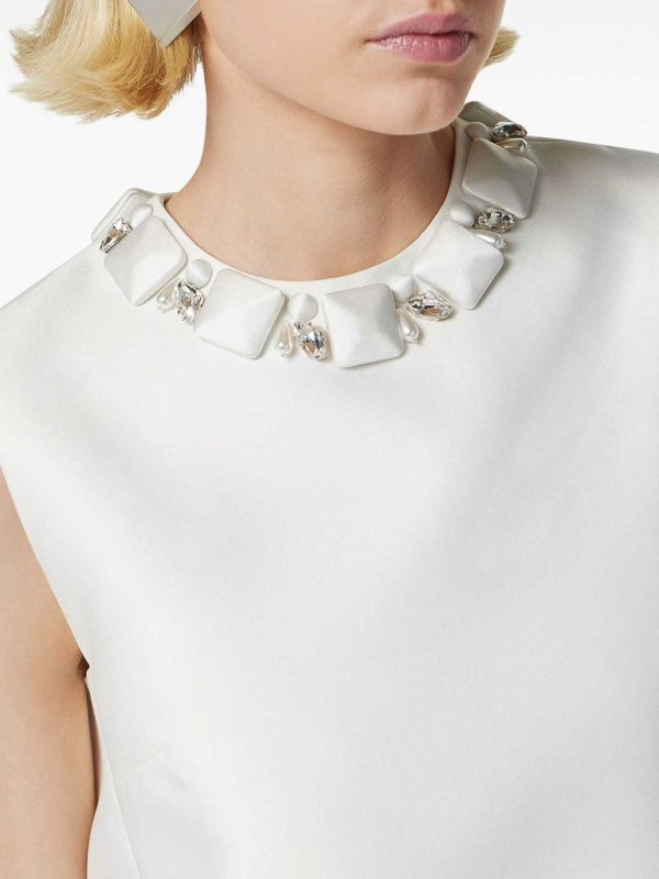 VERSACE buy online Knielanges Kleid - Weiß