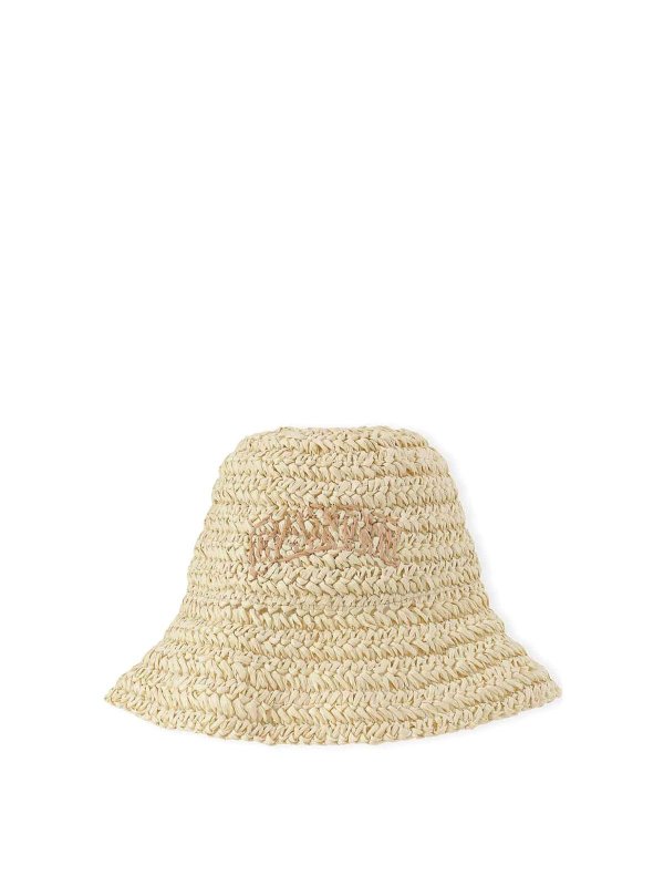 GANNI: hats & caps - Summer Straw Hat