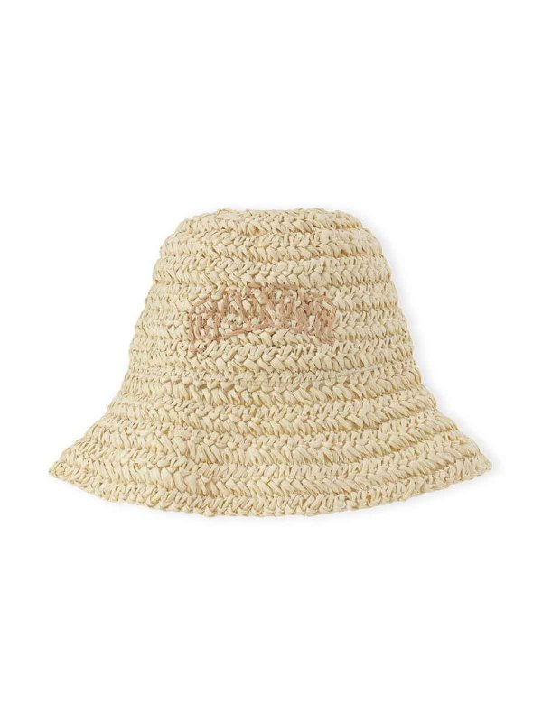 GANNI: hats & caps online - Summer Straw Hat