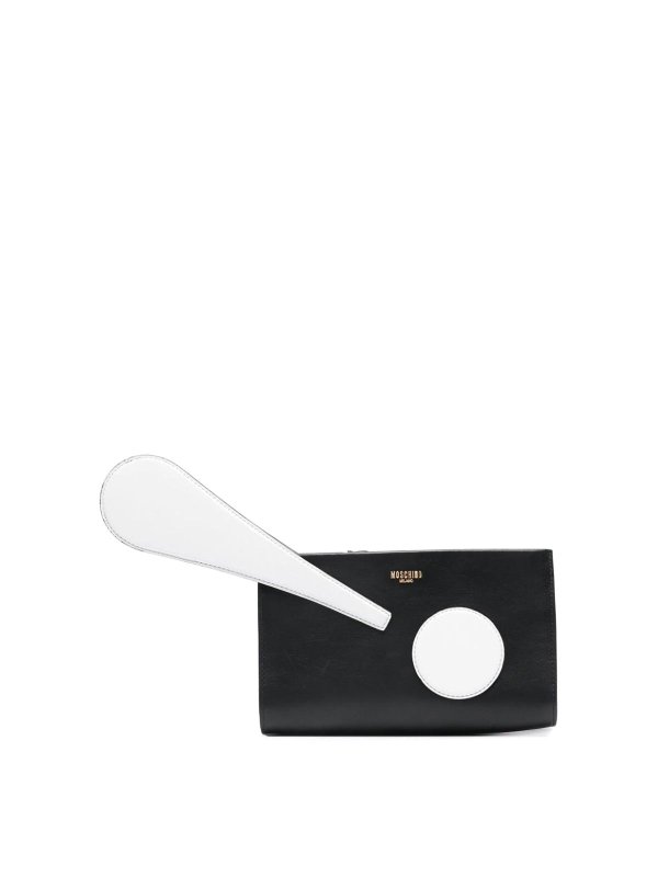 MOSCHINO: Bolso clutch - Bolso Clutch - Negro